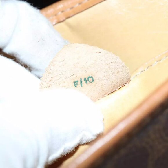 CELINE Macadam Canvas Shoulder Bag PVC Brown - Picture 14 of 16